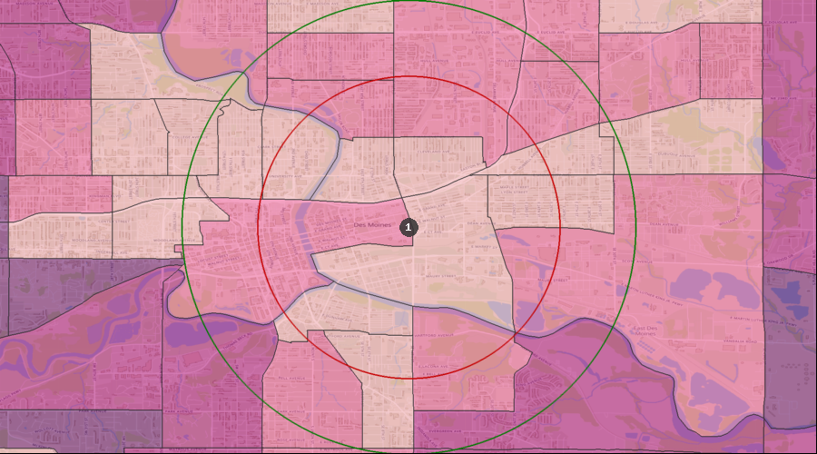 Des Moines, Iowa - Lifestyle Behaviors – Household Entertainment/Recreation Average Expenditure